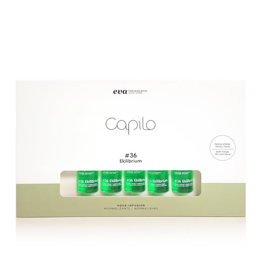 Eva | Capilo | Ekilibrium | #36 | Aqua Infusion |Oily Hair | Oily Scalp & Dry Hair | 10 x 7ml