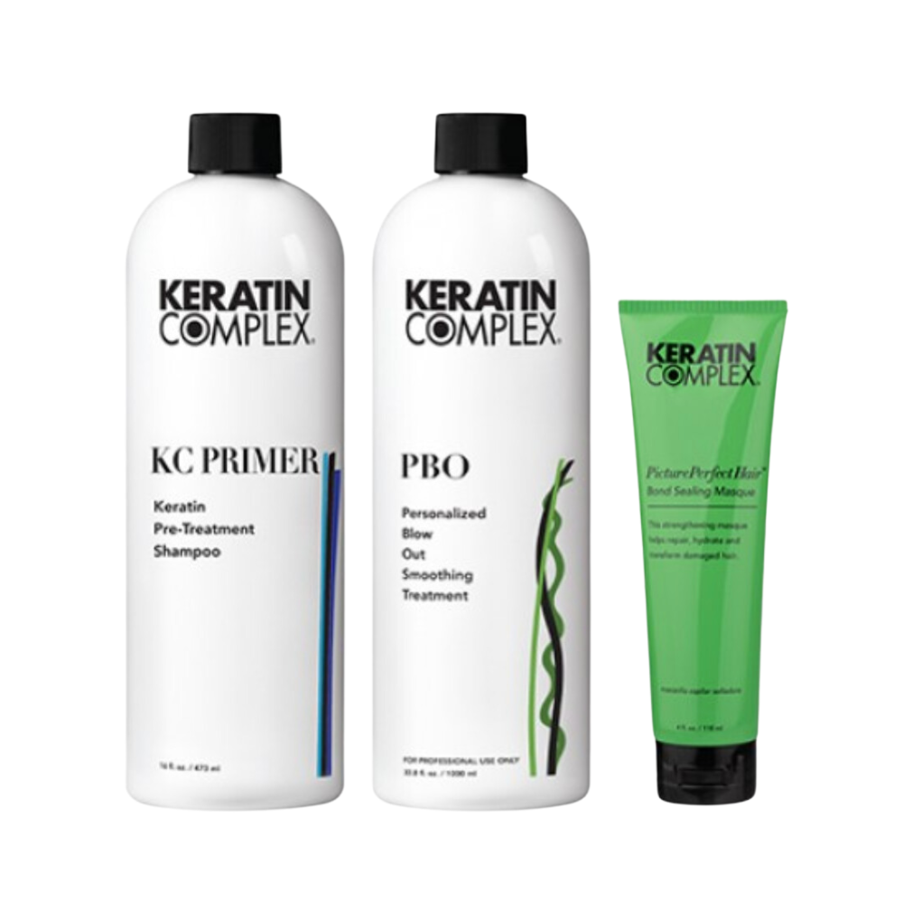 Keratin Complex | Personalised Blowout Kit PBO inc. primer & 24x PPH masque | 118 ml