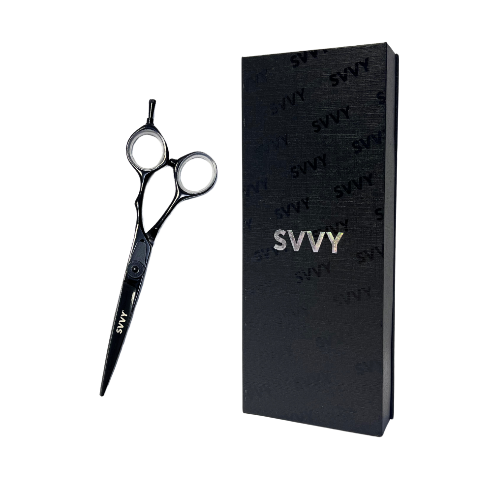 SVVY | Steel Scissors | 6” VG10 semi-offset | Black