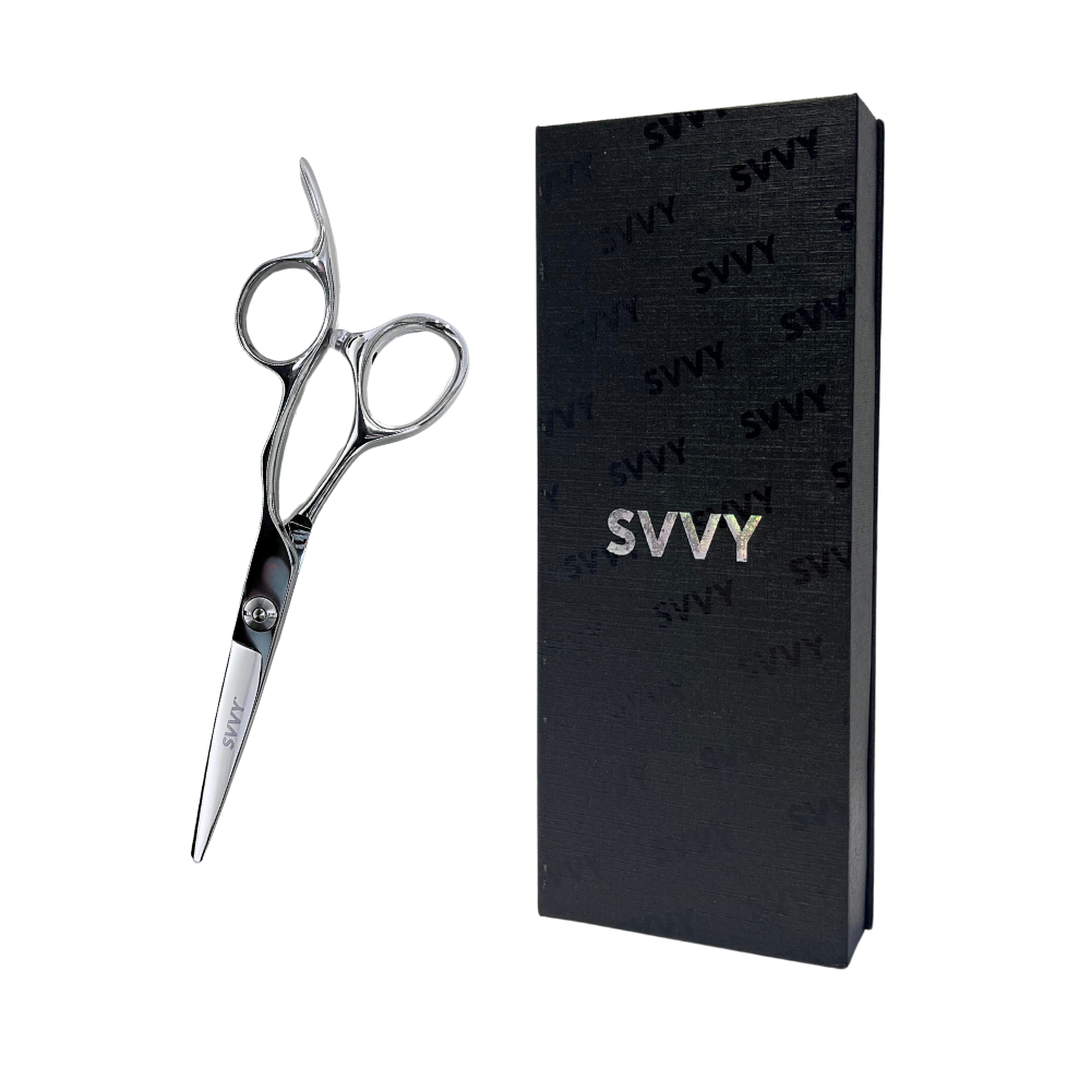 SVVY | Steel Scissors | 6” VG10 semi-offset | Silver